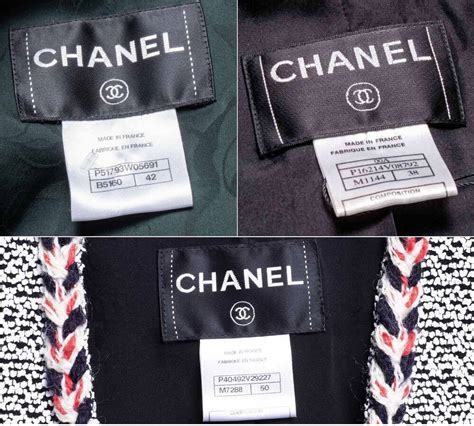 Chanel clothing tags meaning